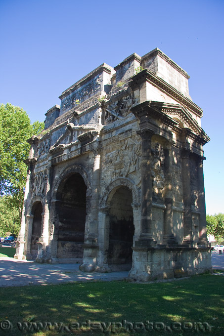 Adsy Bernart Fotograf Reisefotografie Frankreich  Arc de triomphe Triumpfbogen Orange