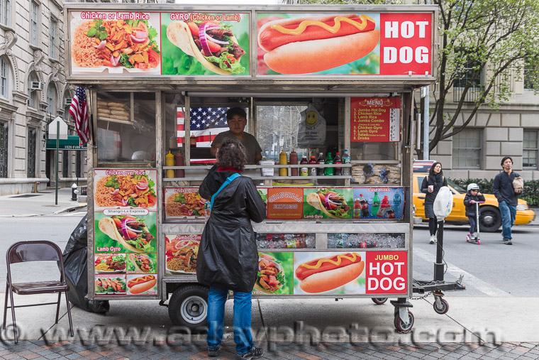 Adsy Bernart photographer travel photography New York Manhatten Hot Dog in Front of Amercan Museum of Natural History    



 